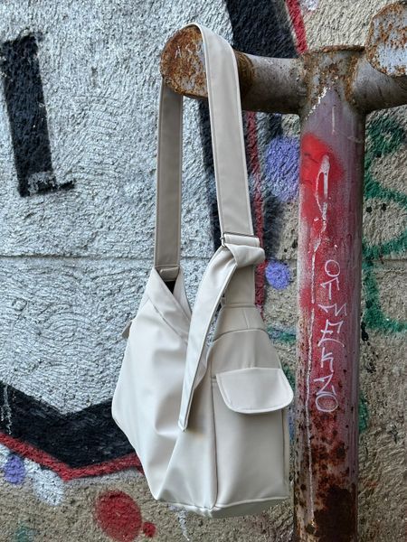 fluffy bag poly /nude  фото