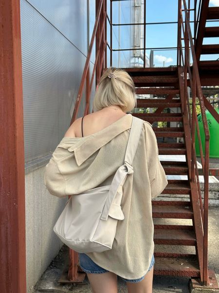 fluffy bag poly /nude  фото