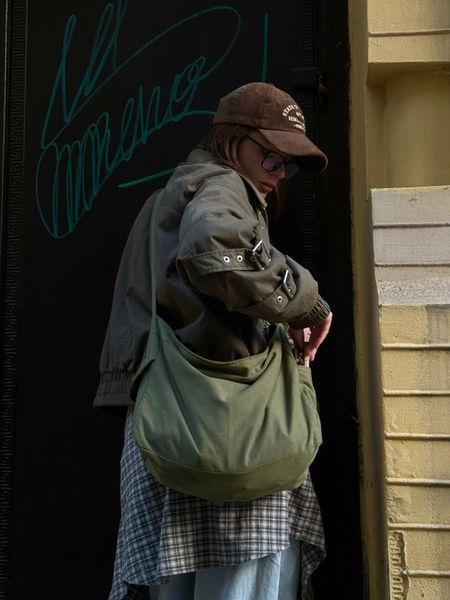 fluffy bag regul /army khaki  photo